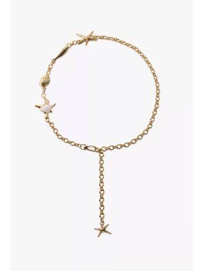 Zara Nautical Charm Chain Belt Gold